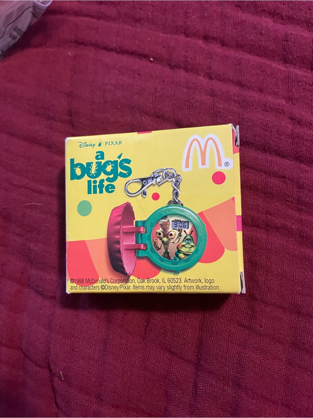 McDonald's Disney Pixar A Bug's Life Green Keychain Toy